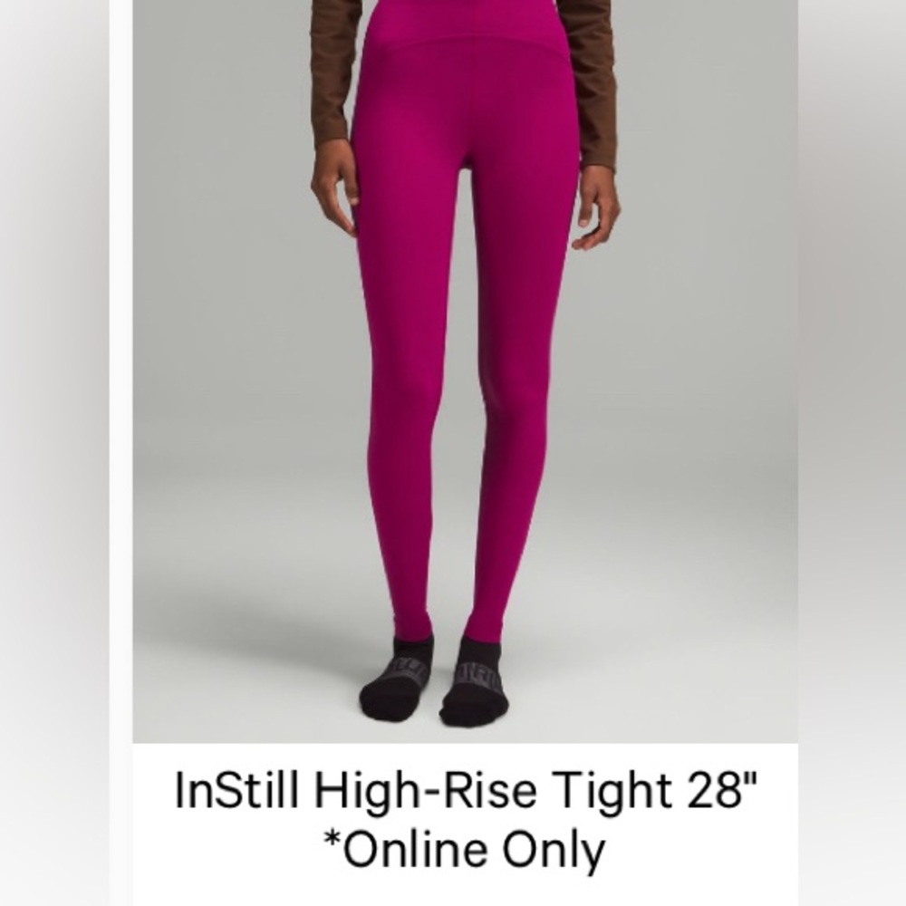 Lululemon Instill High Rise Tight 28”, sz12